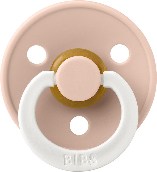 Bibs fopspenen maat 1 0-6 maanden - set 3 spenen + bolletoet speenzakje - Glow Woodchuck, Blush, Vanilla van BIBS — afbeelding 3