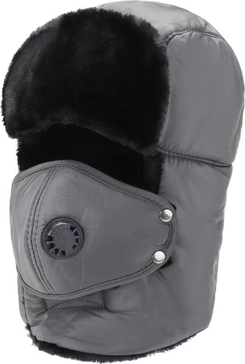 Bovista Wintermuts Heren Dames Volwassenen Muts Ski Mask Bivakmuts Balaclava Ski Masker Face Mask Full Face Mask Winter Warm Grijs