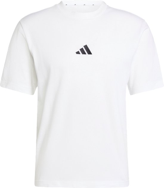 adidas Sportswear T-shirt jersey petit logo Essentials - Hommes - Blanc - XL