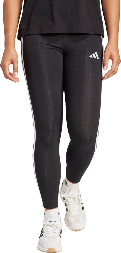 adidas Sportswear Essentials 3-Stripes Katoenen Legging - Dames - Zwart- S