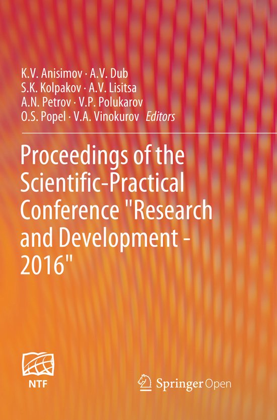 Proceedings of the Scientific-Practical Conference "Research ... - cover