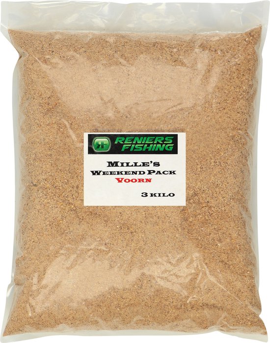 Reniers Fishing Mille's Week-end Pack - Ambachtelijk Visvoeder voor Voorn, Karper, Brasem en Feeder - 3 kg - Soort : Karper van Reniers Fishing — afbeelding 3