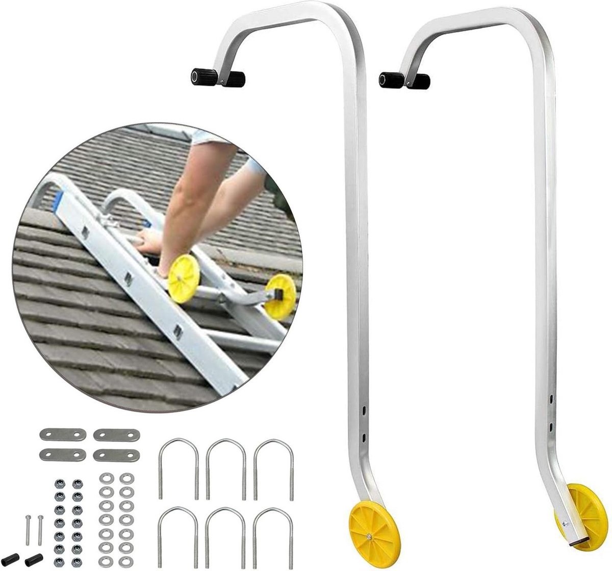 Universele dakhaak voor telescopische ladder Aluminiumlegering Dakadapter 093 m Ladder