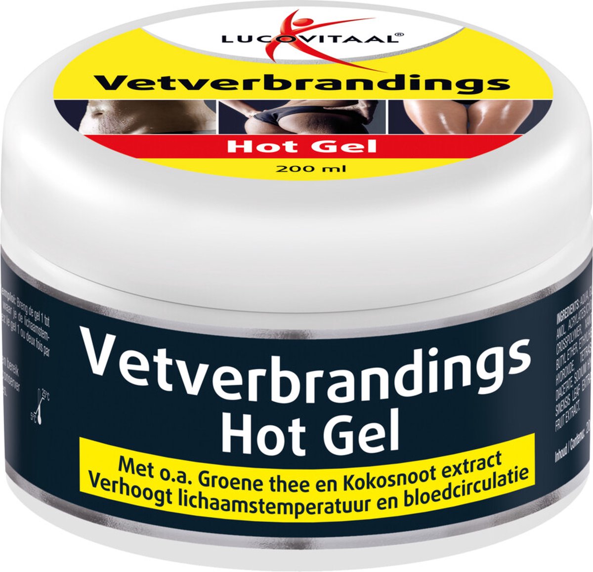 Lucovitaal Vetverbrandings Hot Gel - 2 x 200 ml - Voordeelverpakking