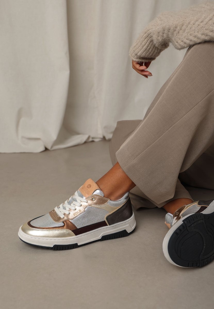 Fred De La Bretoniere Sneaker Yara Mega Zilver Goud Maat 41 bol