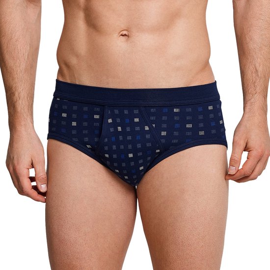 Lot de 4 slips de sport Schiesser Cotton Essentials fines côtes