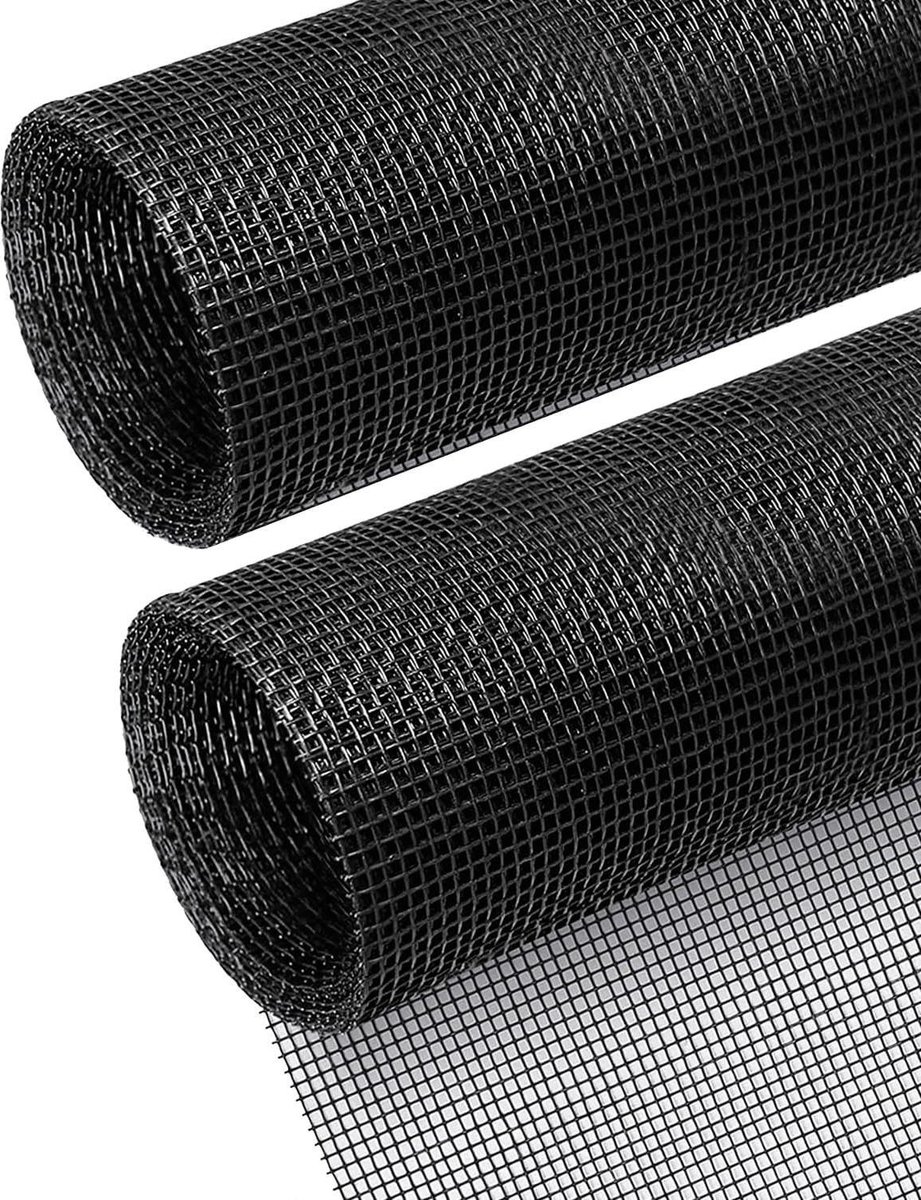 Aangepaste ramen scherm gaas 120 cm x 300 cm wasbaar glasvezel gaas klamboe insectennet ramen deuren patio scherm vervangen Pack van 2 Raamscherm