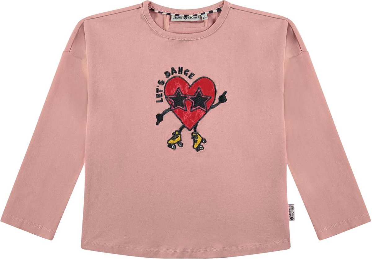 Stains & Stories girls t-shirt longsleeve Meisjes T-shirt - Maat 98