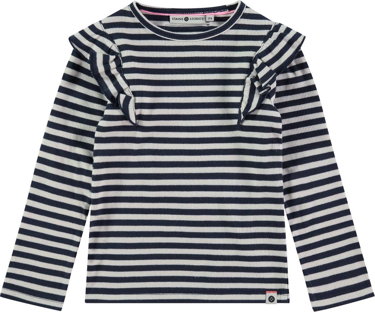 Stains & Stories girls t-shirt longsleeve Meisjes T-shirt - Maat 116