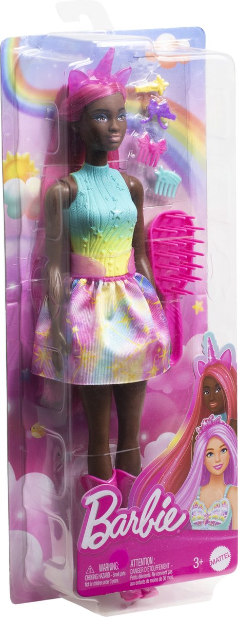 Barbie A Touch of Magic - Eenhoorn met rokje - Barbiepop