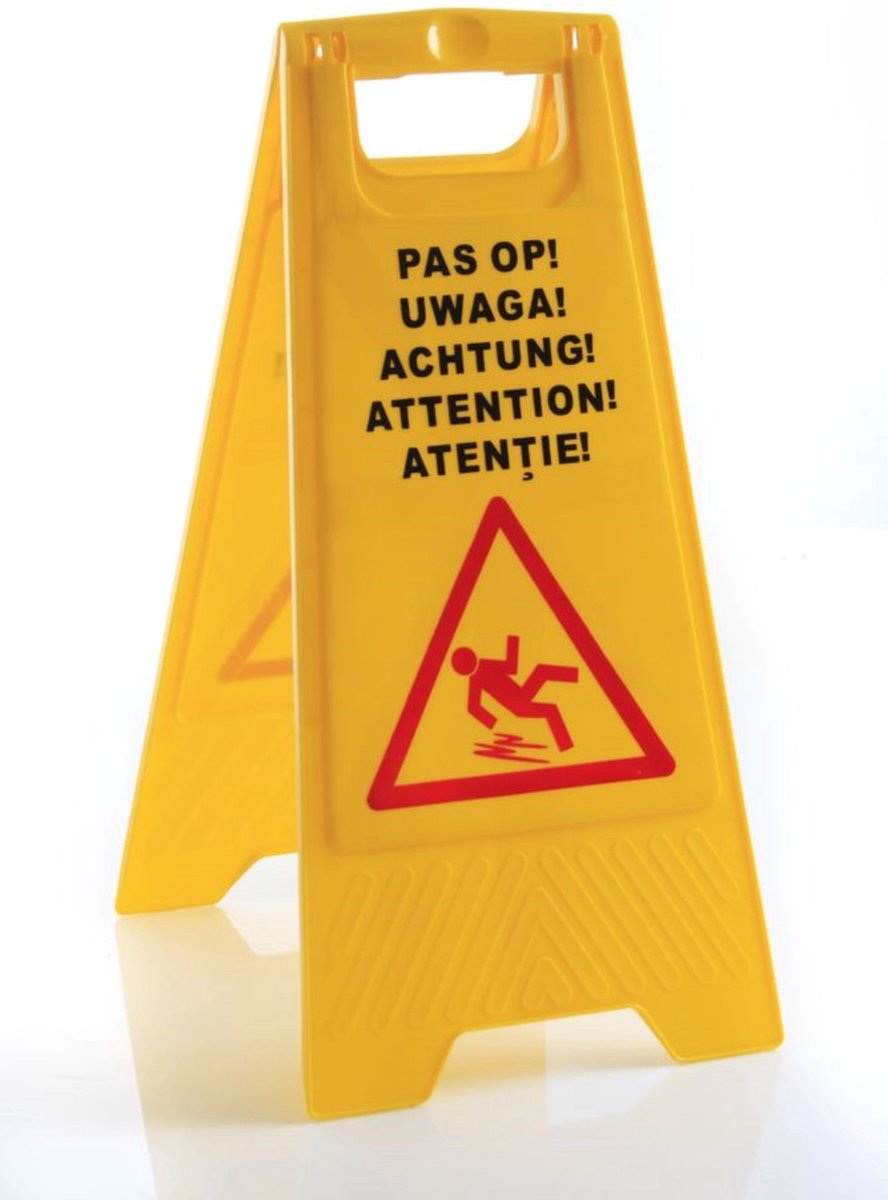 Goedkoopste HENDI Waarschuwingsbord natte vloer – 5 talen – 300x460x615 mm – polypropyleen