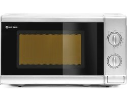 HENDI Magnetron met grillfunctie – 20L – 700W magnetronvermogen – 1000W grillvermogen – roestvrij…