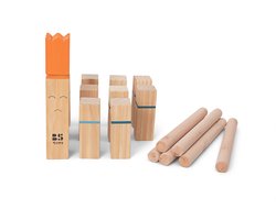 BS Toys Kubb Werpspel - Zweeds Spel - 2 tot 6 Spelers - Geschikt vanaf 8 jaar - Buitenspeelgoed van Vurenhout - Kubb spel original - Kubb familiespel - Kubb spel Volwassenen - Buiten speelgoed - Buitenspel - Buiten Spellen - Tuin Speelgoed
