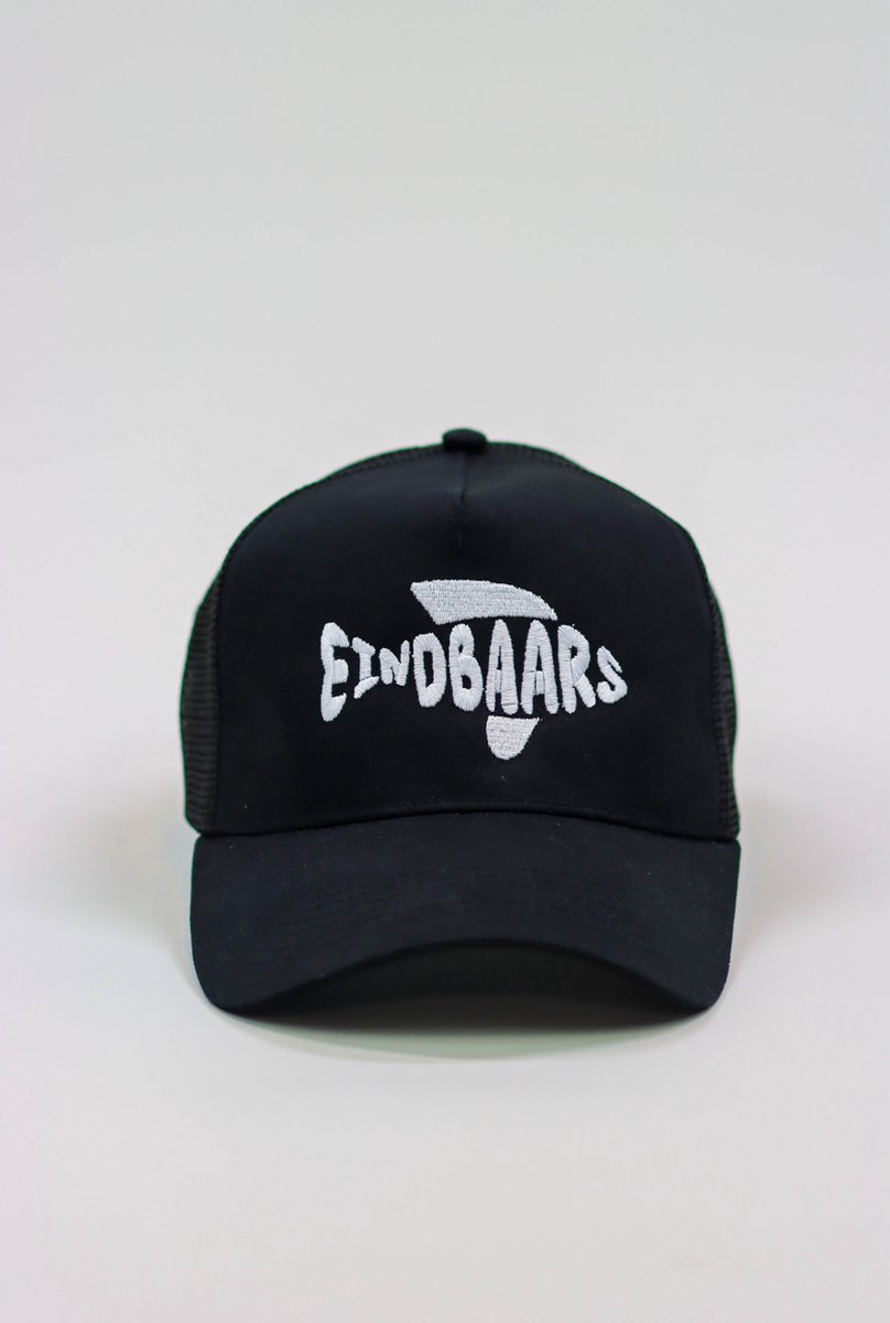 Pet voor vissers - Eindbaars - Wurban Wear | Grappige pet | Leuk cadeau | Unisex pet | Vishengel | Petten | Vis cadeau | Vismolen | Hengelsport | Kunstaas | Roofvis | Zwart