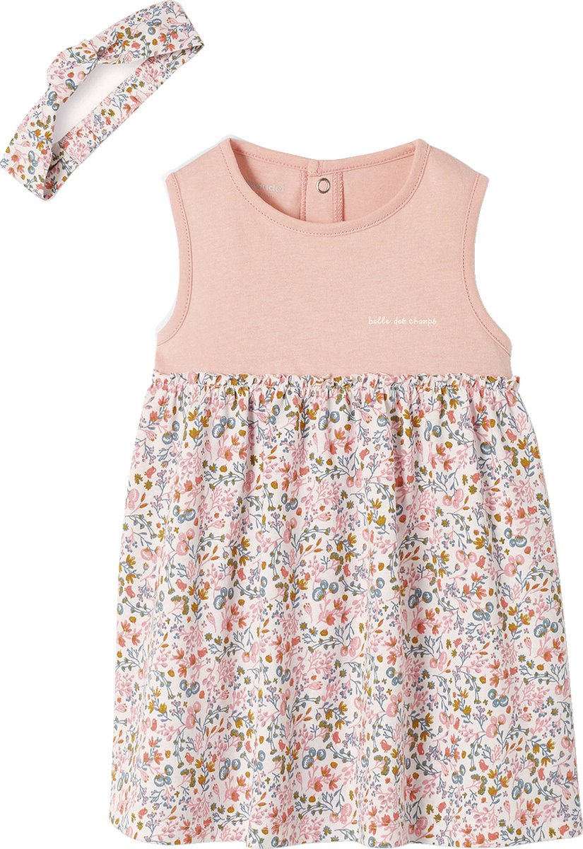 Vertbaudet Jurk met bijpassende haarband babymeisje