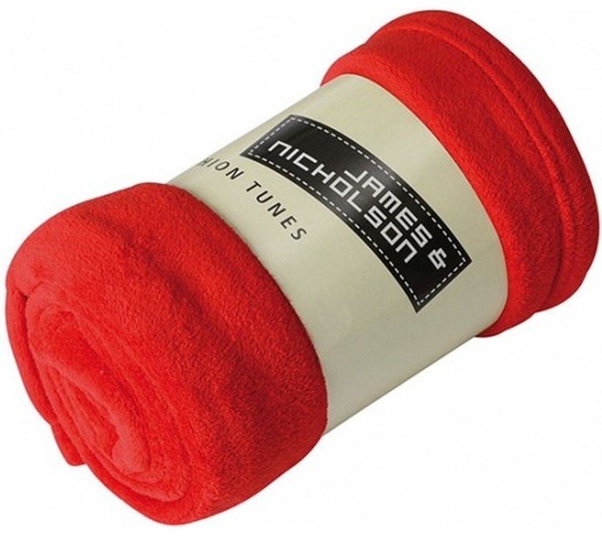 James & Nicholson - Plaid - Fleece - 120 x 160 cm - Rood