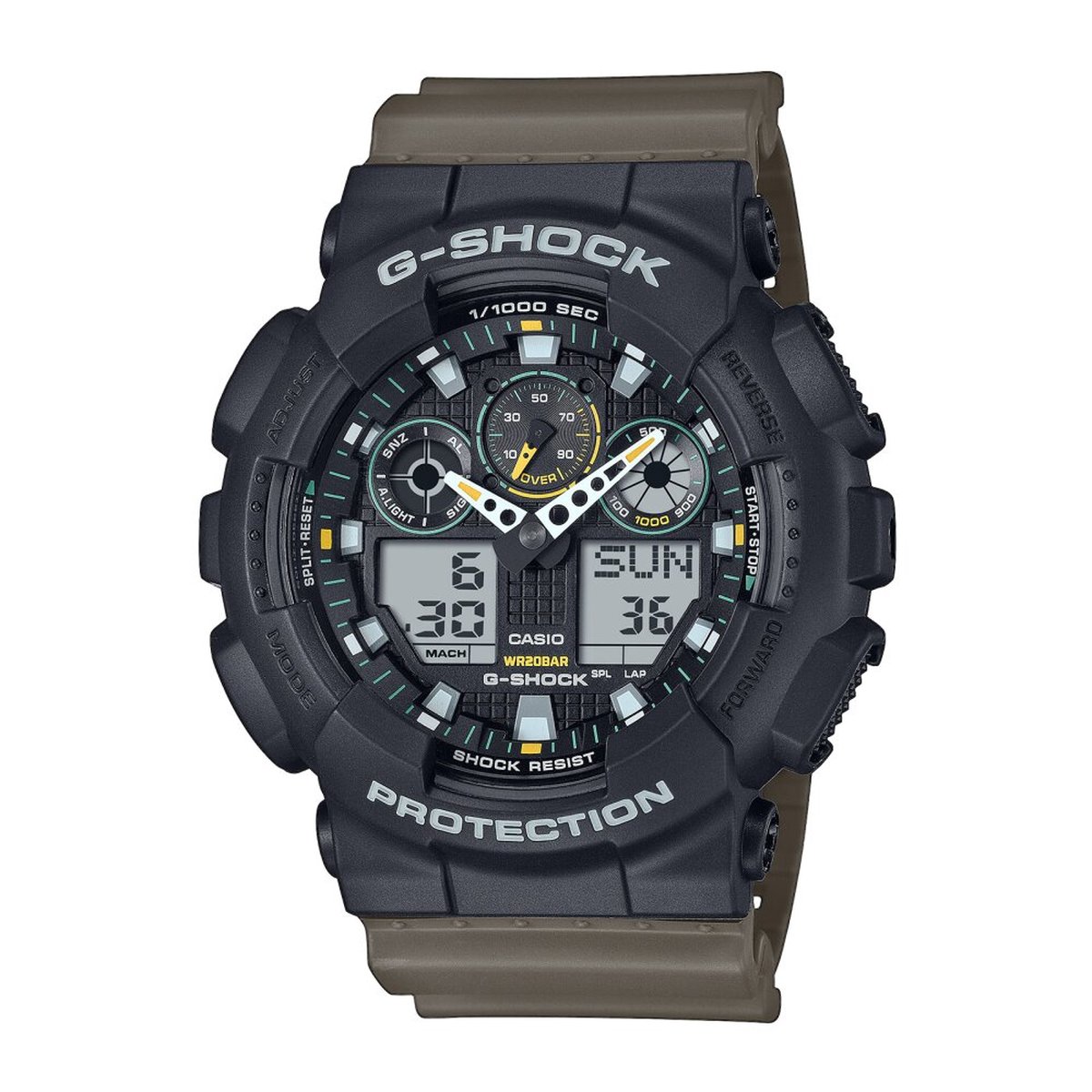 Casio - GA-100TU-1A3ER - Polshorloge - Heren - Kwarts - G-Shock