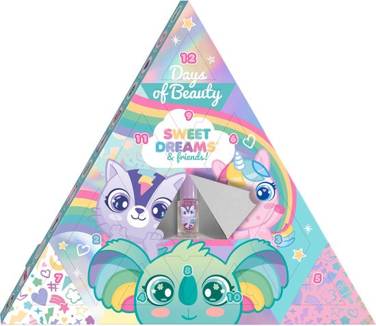 Foto: Sweet dreams eenhoorn koala advent kalender voor meisjes met make up en haar accesoires kerst sinterklaas adventkalender