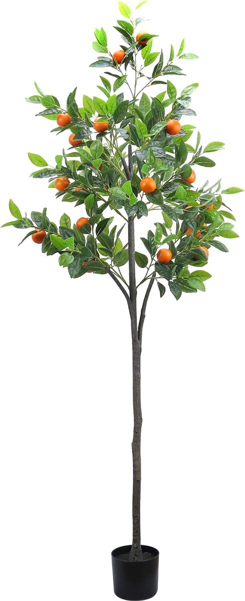 Goodivery ® Levensechte Kunstboom Met Sierlijke Lijst En Realistische Vruchten Voor Thuis En Kantoor