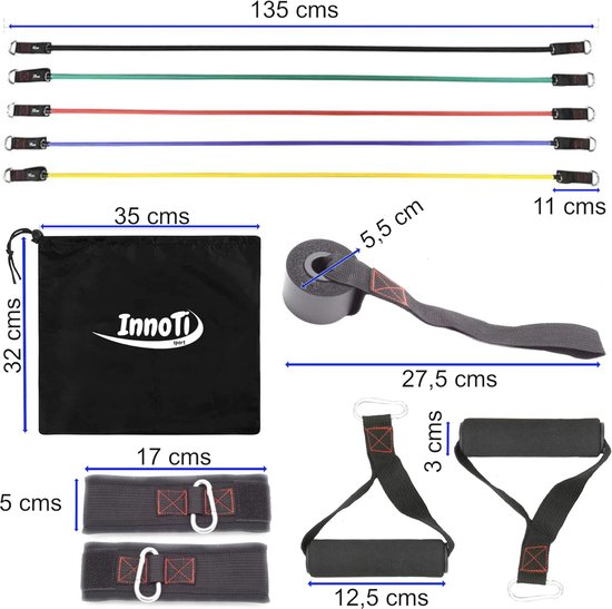 Tunturi Weerstandsbanden set en Core sliders set Tunturi Weerstandsbanden set en Core sliders set