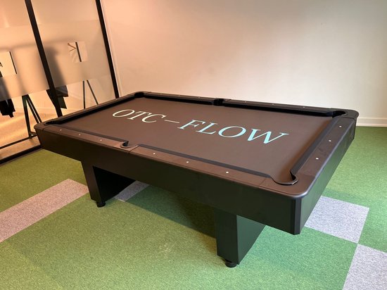 Vandenbossportief -Personaliseer uw Bilijardai pooltafel 7 ft op Leisteen - Biljarttafel - Inclusief keuen en poolballen excl bedrukking en montage - Kantine-Mancave- Logo, Uiting en meer - op het biljartlaken -volledig in jouw uiting bedrukt 320 kg