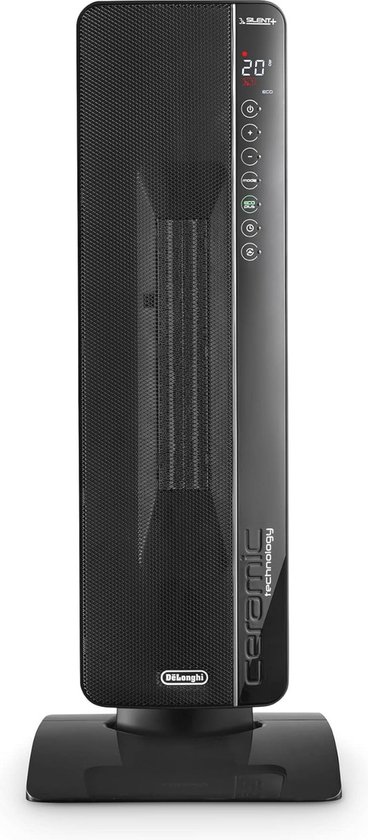 Keramische Kachel met 3 Verwarmingsstanden en Silent Technology - Zwart
