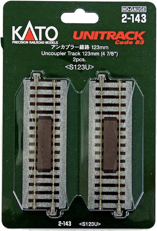 Rail de découplage H0 Kato Unitrack 2-143 123 mm 2 pc(s)