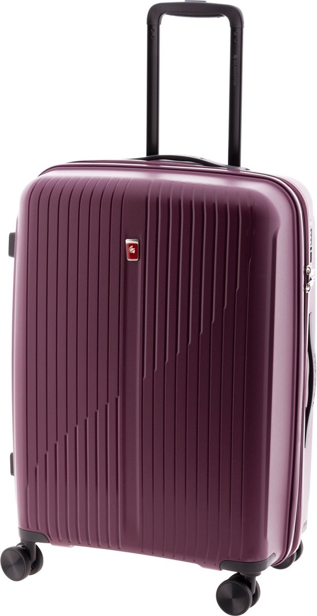 Gladiator Calypso Middelgrote Expandable Koffer met TSA slot - 63 cm - 64/70 liter - Bordeaux Rood