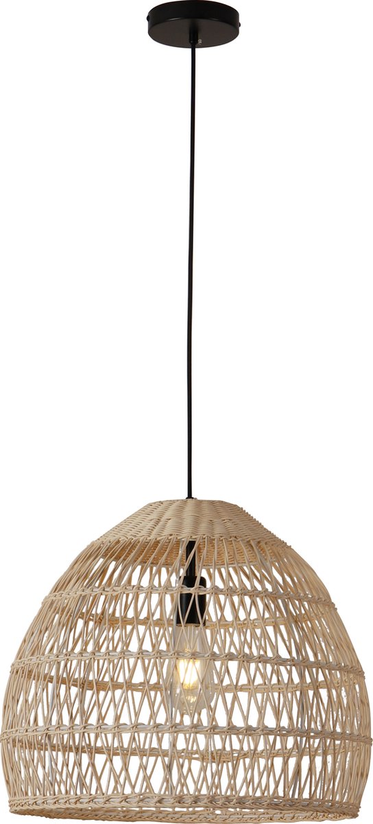 Olucia - ROSA - Hanglamp - Bruin / Zwart - Vorm: Ovaal