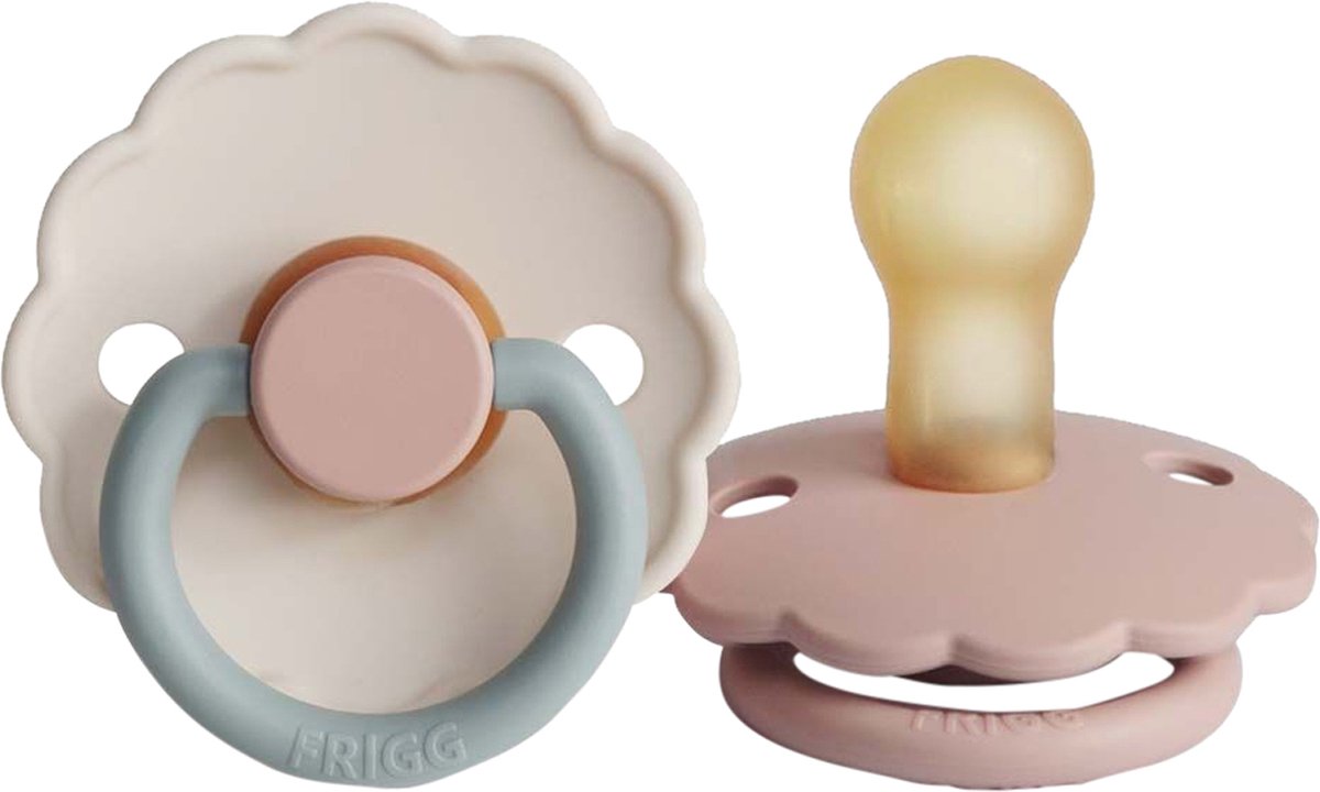 Goedkoopste Frigg Daisy Fopspeen - 0-6 mnd (2 stuks) - Blooming Blush/Cotton