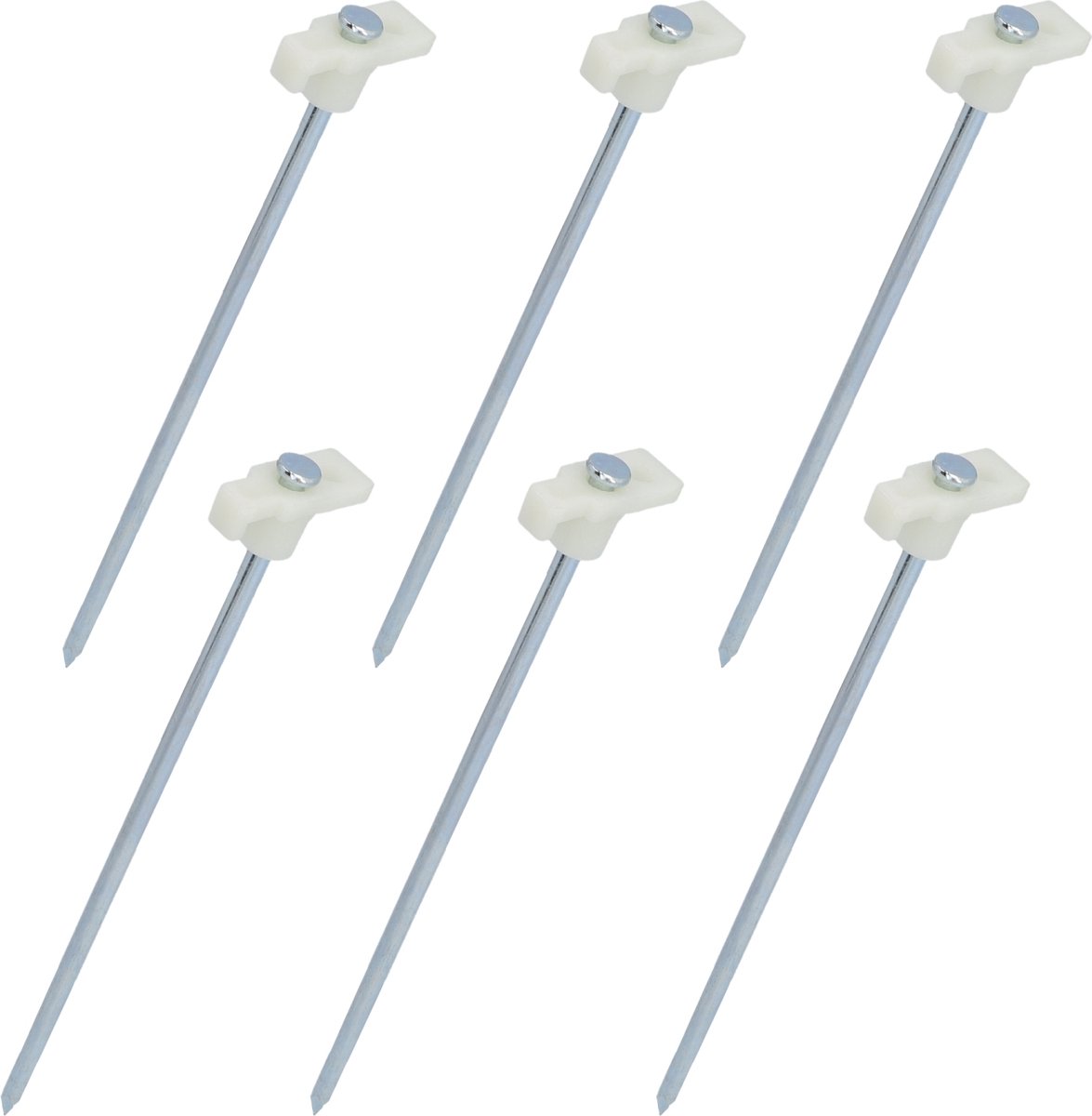 Tentharingen 24cm 6 stuks fluorescerend