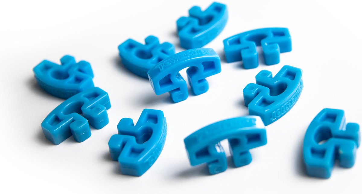 Nethaken voor voetbaldoelen - set van 10 - Blauw