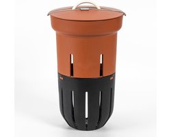 Ondergrondse wormcompostbak voor biologisch afval - 12 liter design composter van gerecycled kunststof