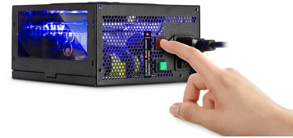 Inter-Tech Argus RGB-650W CM II power supply unit 20+4 pin ATX ATX Zwart
