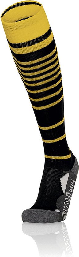 Chaussettes de football Macron Target - Zwart / Jaune | Taille : 47/50