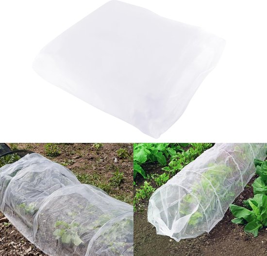 Insectenwerend net voor groenten, 3 x 6 m, groentenet voor de tuin