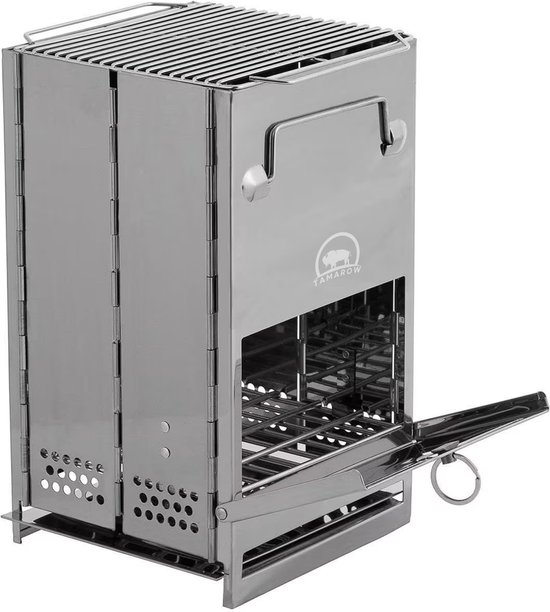 Tamarow Draagbare Houtkachel Voor Kamperen - Camping Oven - Kampeer Kachel - Camping Kooktoestel - Camping Accessoires - Extra Groot van Tamarow — afbeelding 2