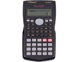 KENKO - Rekenmachine Met LCD Scherm - Wetenschappelijke Wiskunde Calculator – School Rekenmachine – Zwart
