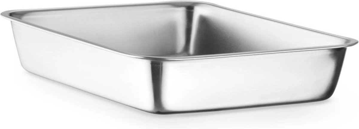 HENDI Vleesschaal – Roestvast staal – 260x200x48 mm – Vaatwasmachinebestendig