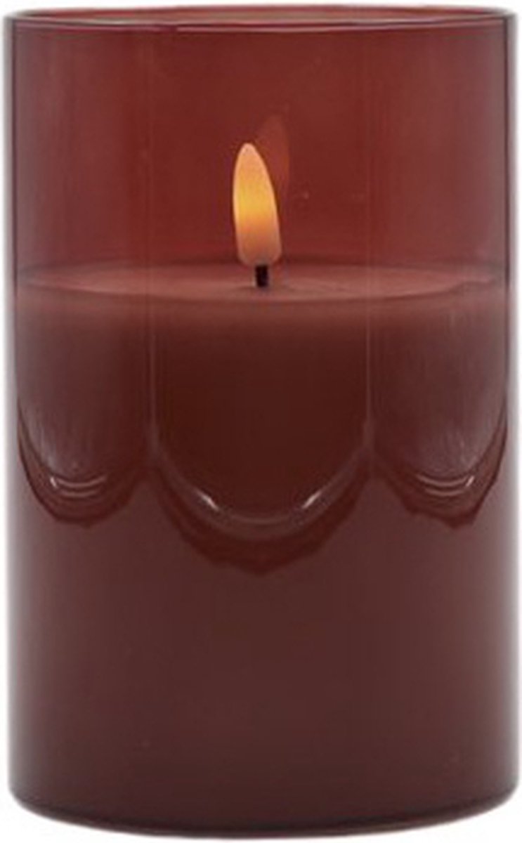 Mansion atmosphere Led sfeerlicht roodbruin 10x15cm