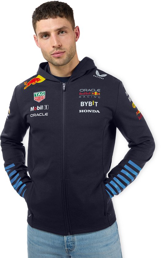 Oracle Red Bull Racing Teamline Hoody met Rits 2024 XXXL - Max Verstappen - Sergio Perez van Oracle Red Bull Racing — afbeelding 2
