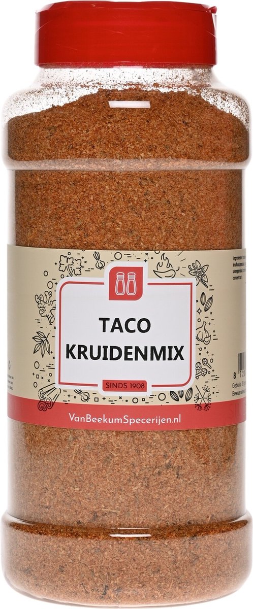 Goedkoopste Van Beekum Specerijen - Taco Kruidenmix - Strooibus 485 Gram