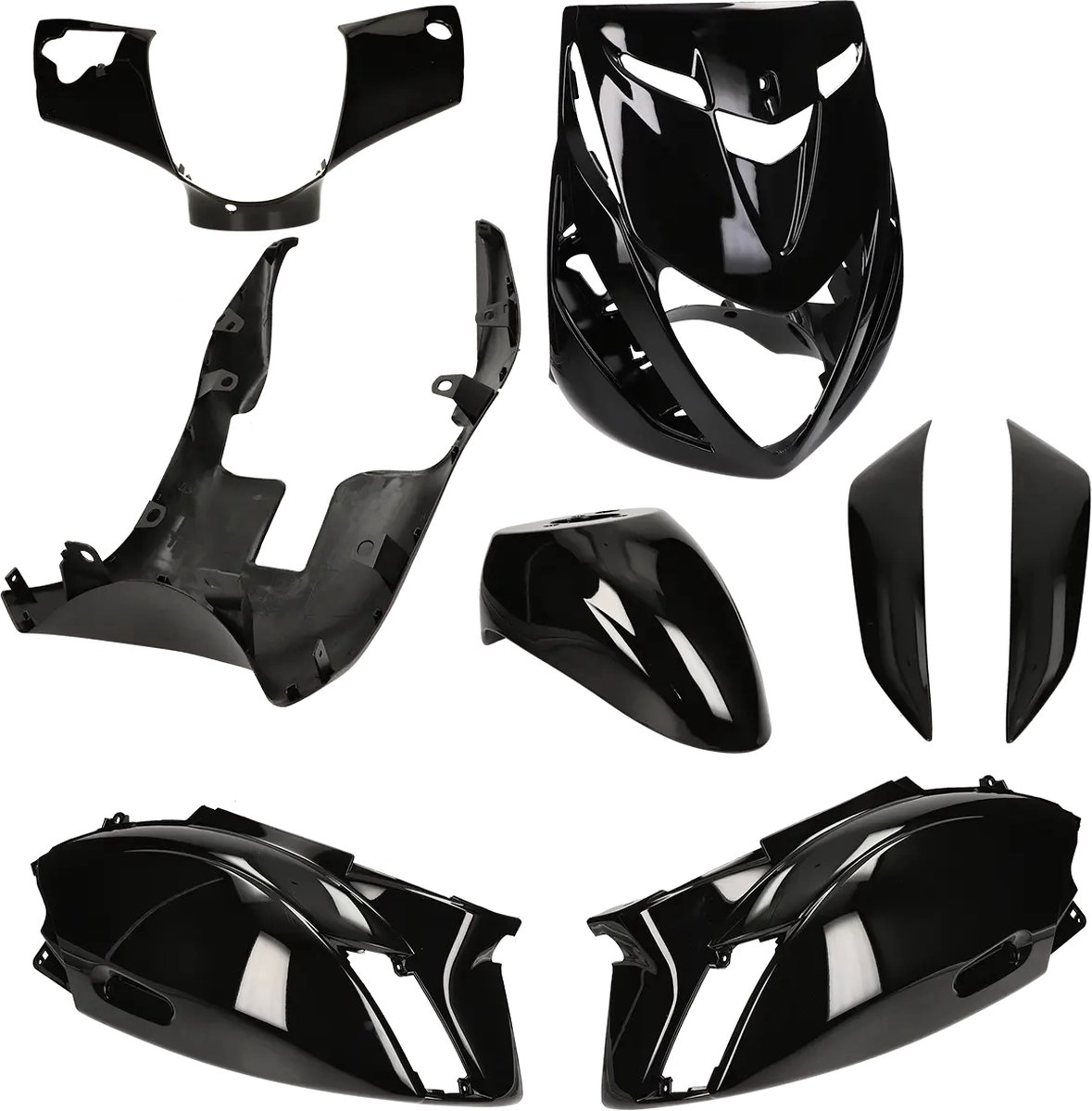Kappenset Piaggio Zip SP 2000 glans zwart