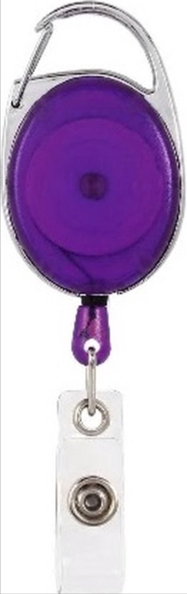 Scoby - Clip-Badgehouder - Trekkoord - Badgehouder - 45 cm - Paars