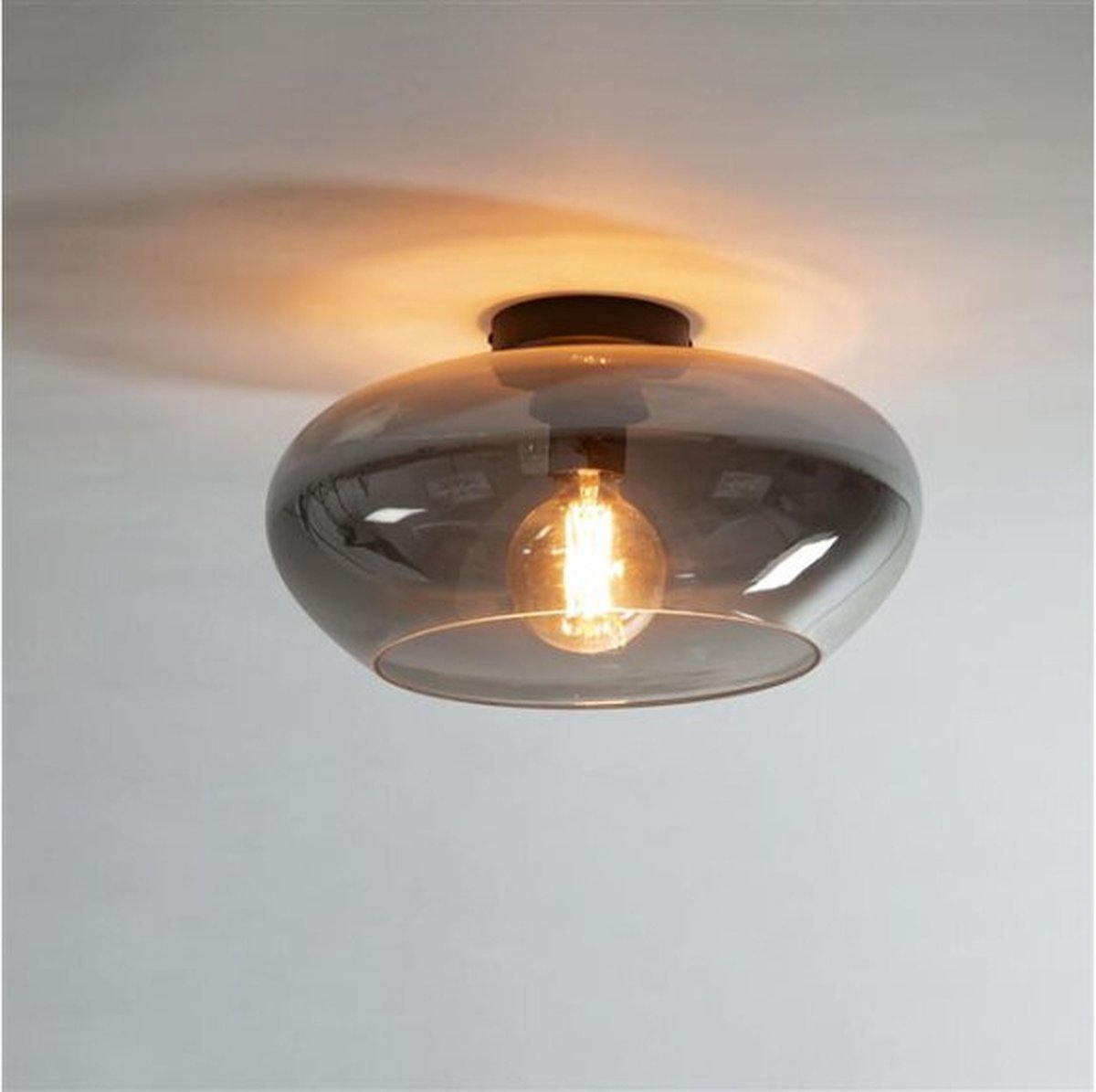Vloerlamp Cilinder Ø25 voor Stijlvolle Interieurs - Zwart Bruin - 25x25x120 cm - Sfeerverlichting - Hoogte 120 cm - Moderne Design Vloerlamp - Ideaal voor Woonkamer en Slaapkamer