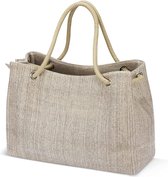Strandtas Dames Strandtas Grote Strandtas Familie met Rits Strandtas XXL Zwemtas Schoudertas Shopper