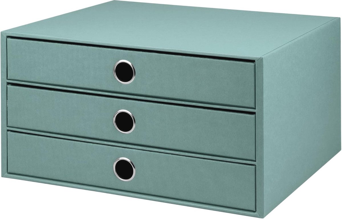 Image of 3-delige ladebox voor DIN A4 met greepgat - Stijlvolle opbergoplossing voor kantoor