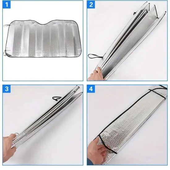 Nivard Freeze Couverture Voiture - Couverture Anti-Givre Voiture - Couverture de Glace - Couvre pare-brise Brise Antigel - Couverture de Pare-Brise-Couverture Anti-Glace - Couverture de Neige - Protection solaire - Pare-Soleil - 140 par 70