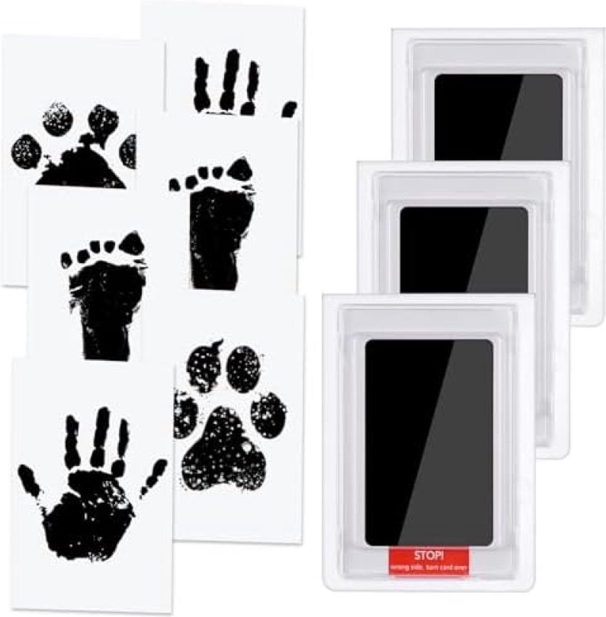 Goedkoopste Baby Hand- en Voetafdrukset, 3 Stuks Fotolijst Klei Kit voor pasgeborenen Jongens en Meisjes