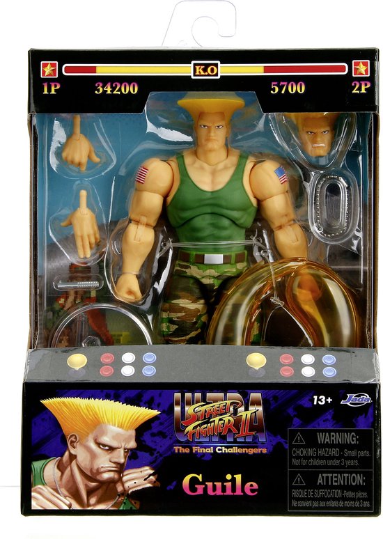 Jada Toys Ultra Street Fighter II: The Final Challengers Action Figure 1/12 Guile 15 cm Action Figuur